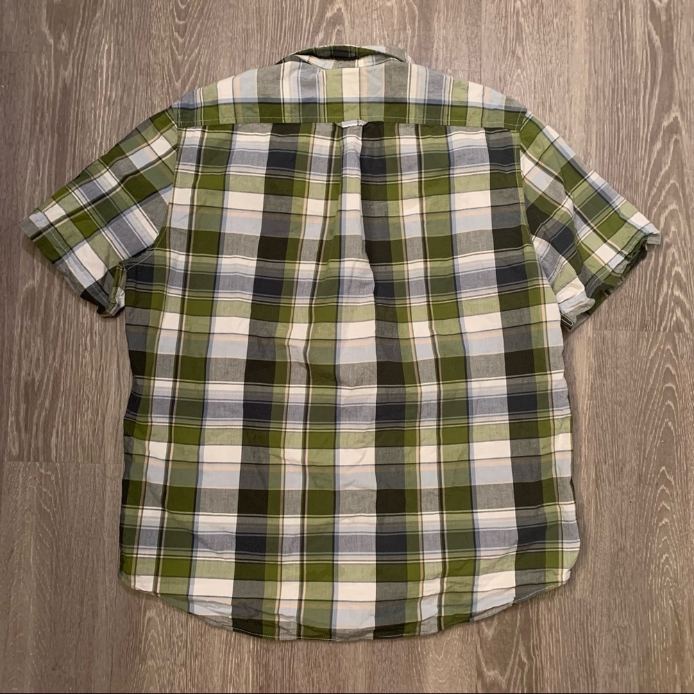 Timberland Button Down Plaid Regular‎ Fit Short Sleeve Shirt Men’s Size XL​ - Picture 5 of 5